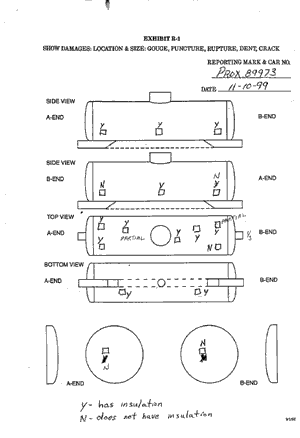 Appendix B - Graphic 2 - Sample copy of form showing how inspection results were captured