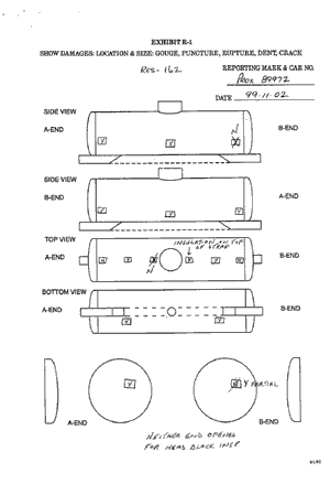 Appendix B2 - Graphic 3 -Sample copy of form showing how inspection results were captured