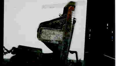 Side view of the halogen lamp showing junction box