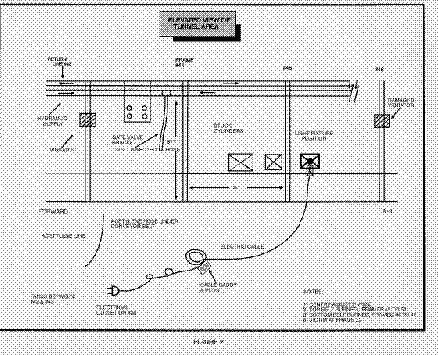 Elevated and Plan Views of the Tunnel